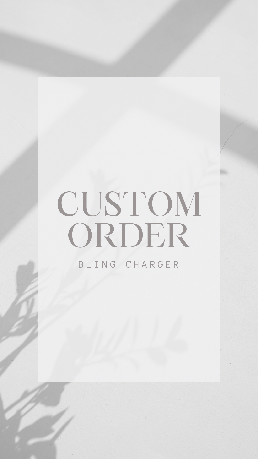 Custom order