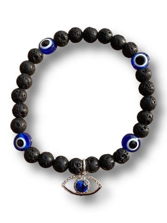 Evil eye with charm